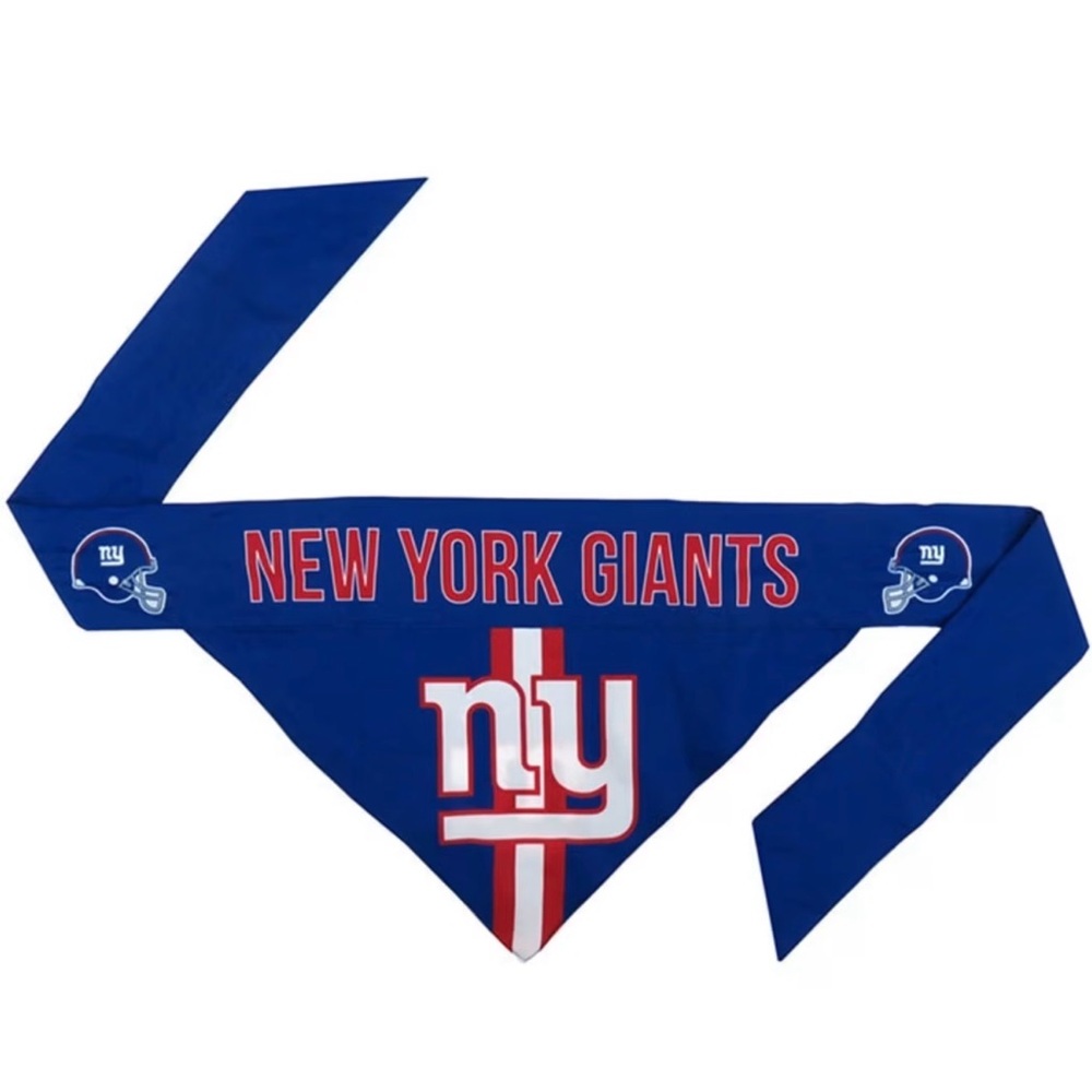 NWT Yuppy Puppy New York Giants Reversible Bandana